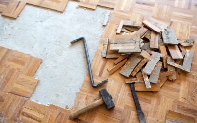 Close up of parquet tiles flooring Close up of parquet tiles flooring as they got removed from the pavement